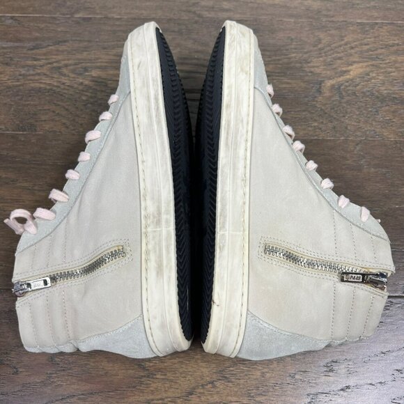 P448 HIGH TOP Skate Sneakers Cristal Gray Sz 39 EUC - Picture 2 of 11